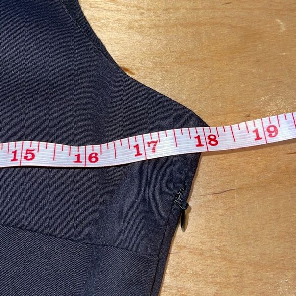 Talbots Womens V-Neck Sleeveless Mesh Trim Lined Sheath Dress Black Size 10‎ NWT - Picture 7 of 9